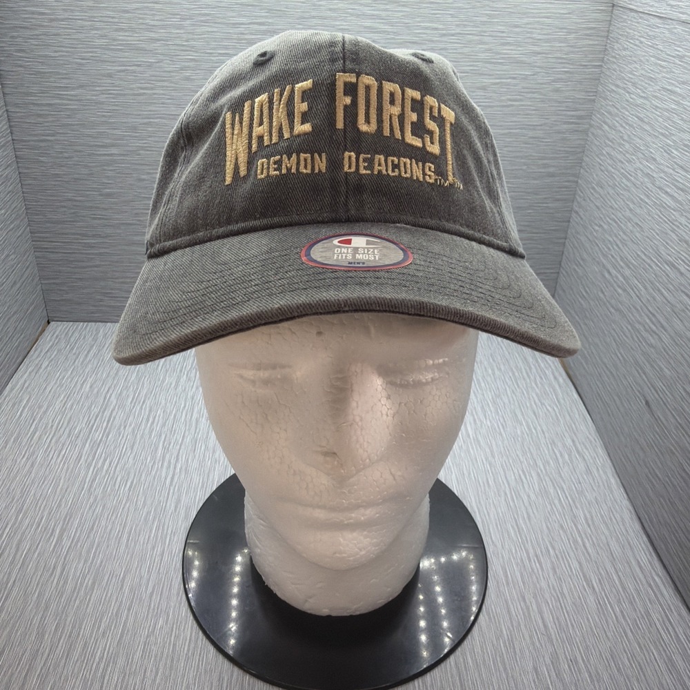 Wake Forest Demon Deacons Champion Adjustable Hat Gray NCAA Dad Cap NWT